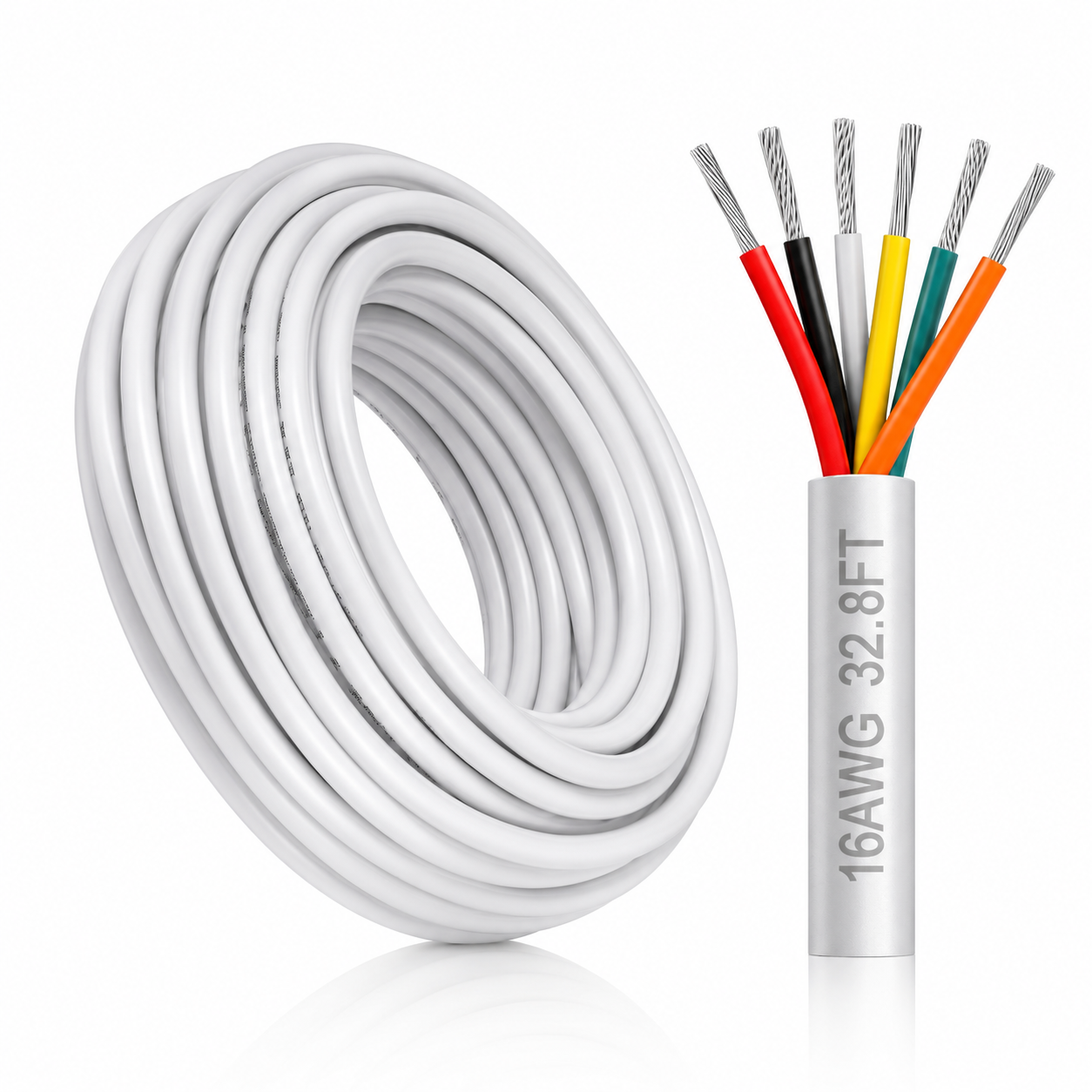 16 Gauge 6 Conductor Electrical Wire 32.8FT 16/6 Cable