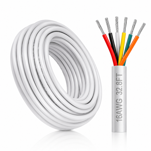16 Gauge 6 Conductor Electrical Wire 32.8FT 16/6 Cable