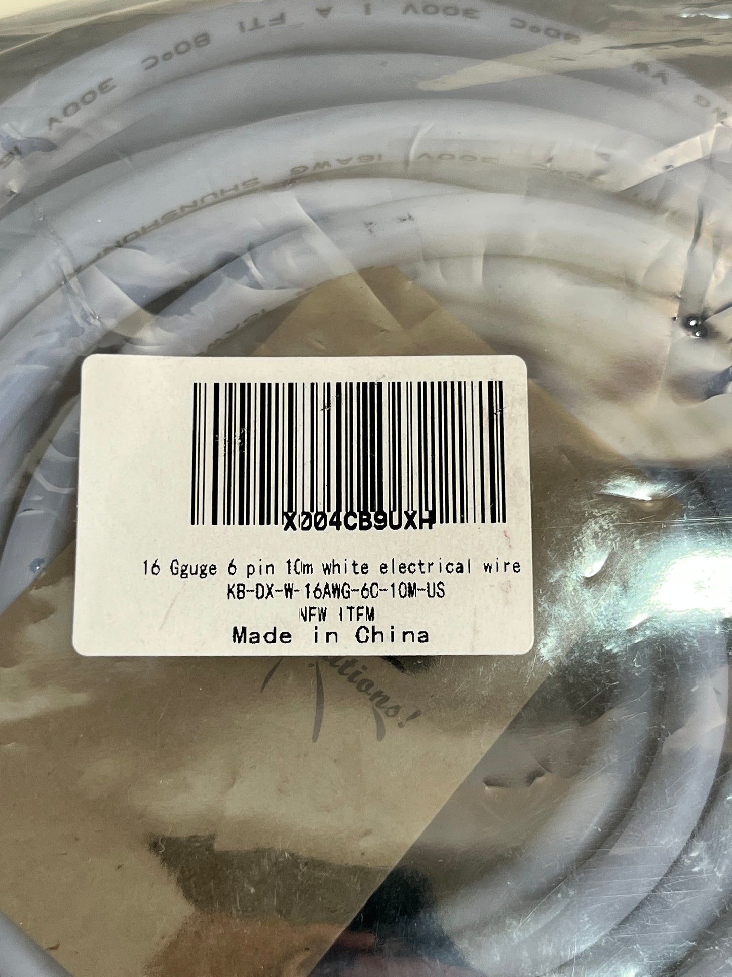 16 Gauge 6 Conductor Electrical Wire 32.8FT 16/6 Cable