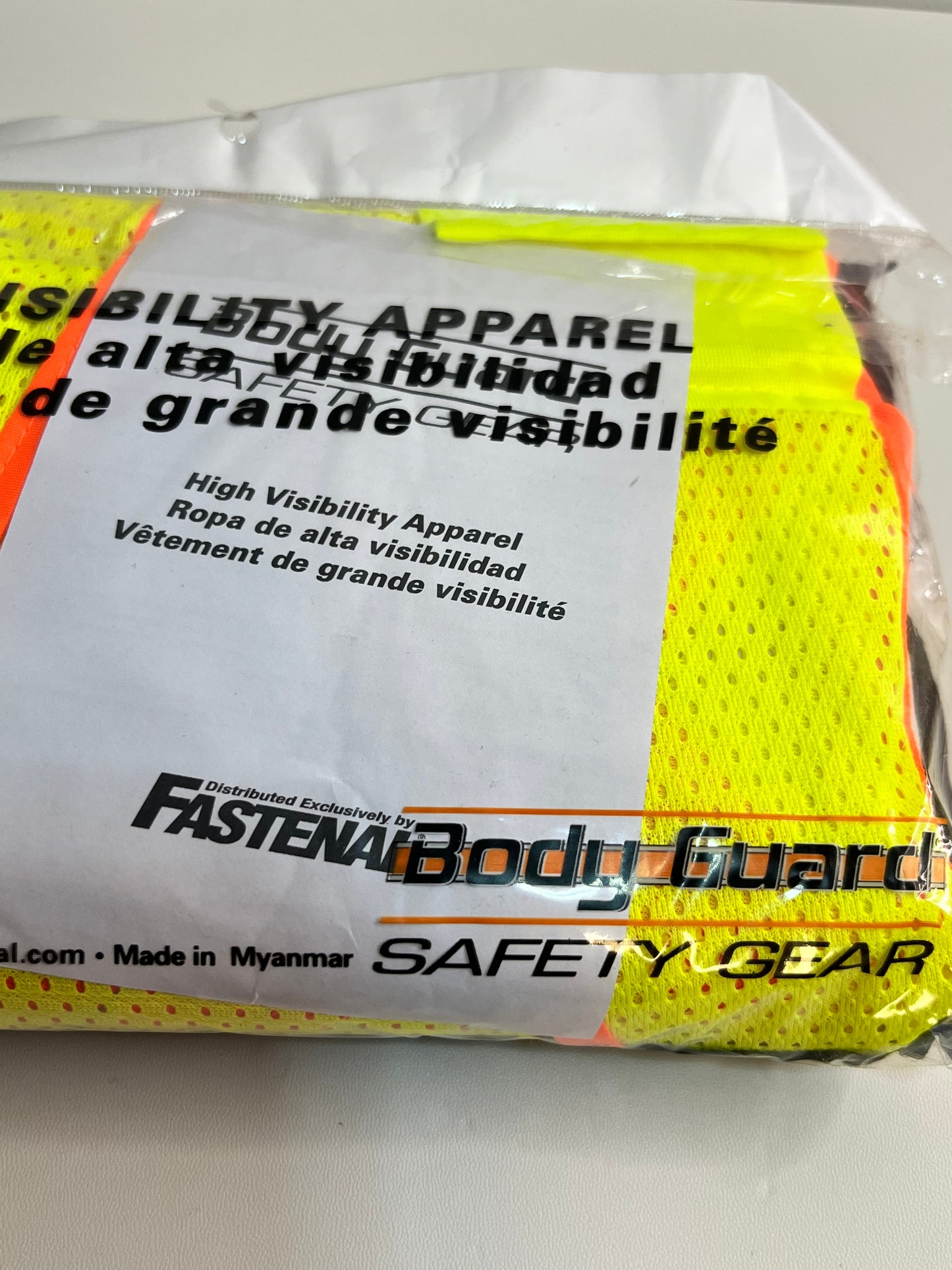 Body Guard Class 2 High Visibility Safety Vest L/XL – ANSI/ISEA Reflective Mesh Work Vest