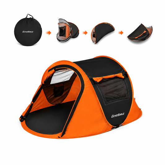 2 Person Instant Pop Up Camping Tent – Portable Waterproof Dome Tent for Hiking & Camping