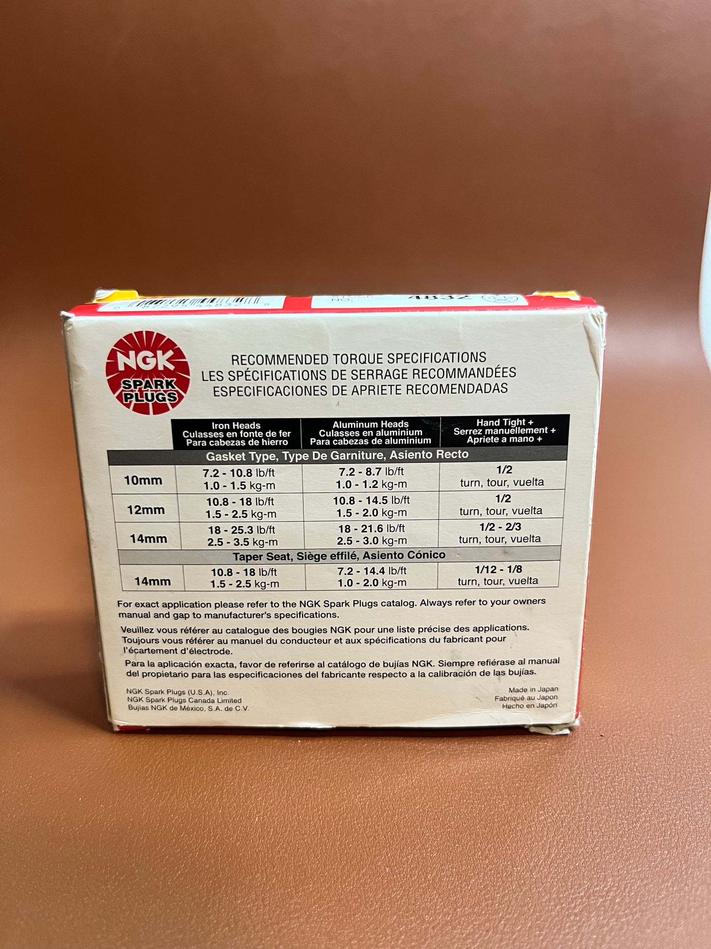 NGK BR10ES Spark Plugs 4832 – Performance Motorcycle & Powersports Spark Plug Set of 4
