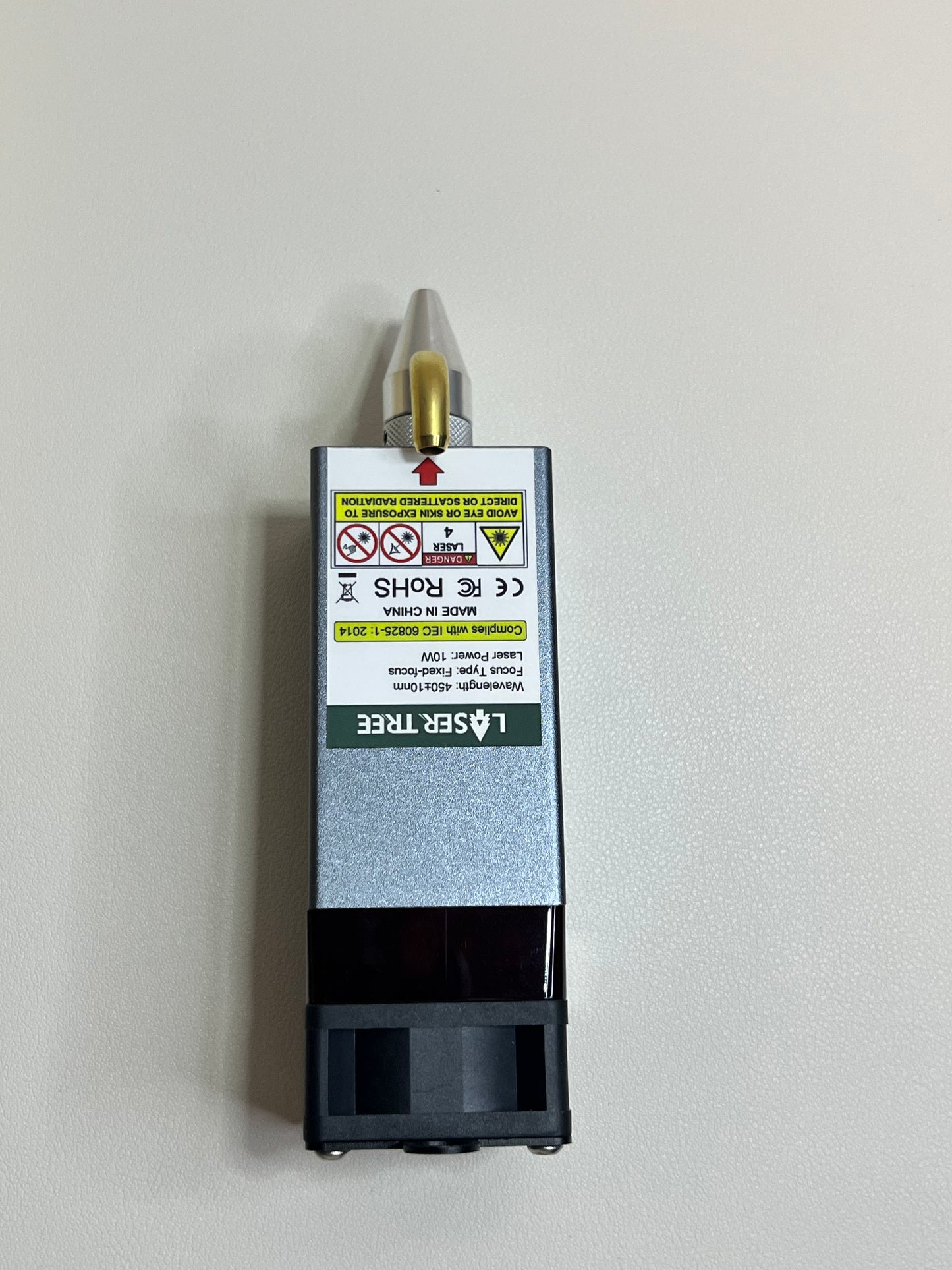 LASER TREE 10W Laser Engraving Module with Air Assist – 10000mW CNC Laser Cutter Head 12V Class 4